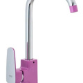 Кух.смеситель Ekko E40302 с гайкой , фиолетовый